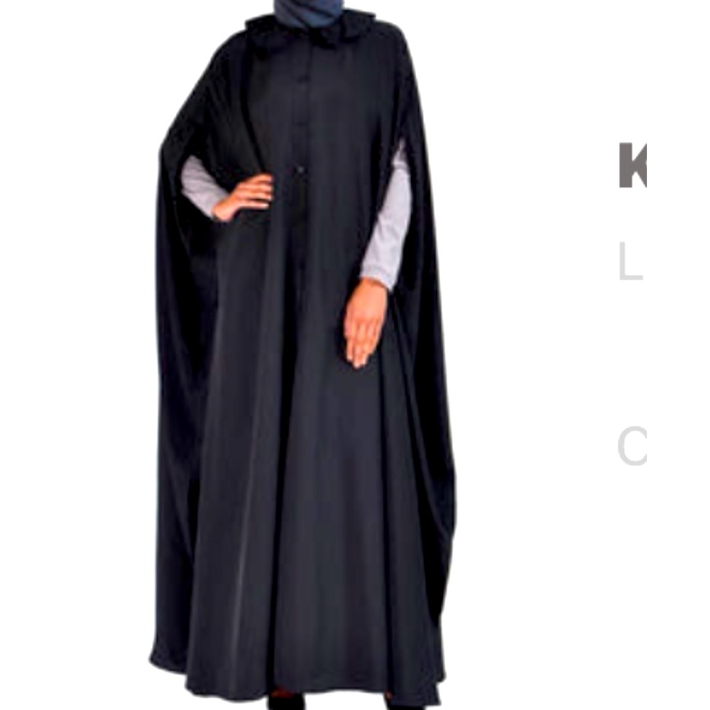 TALL 62 Cape Abaya Khimar Maxi long Dress Bisht L XL East Essence
